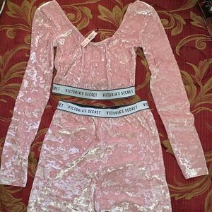 Victoria secret velvet lounge set